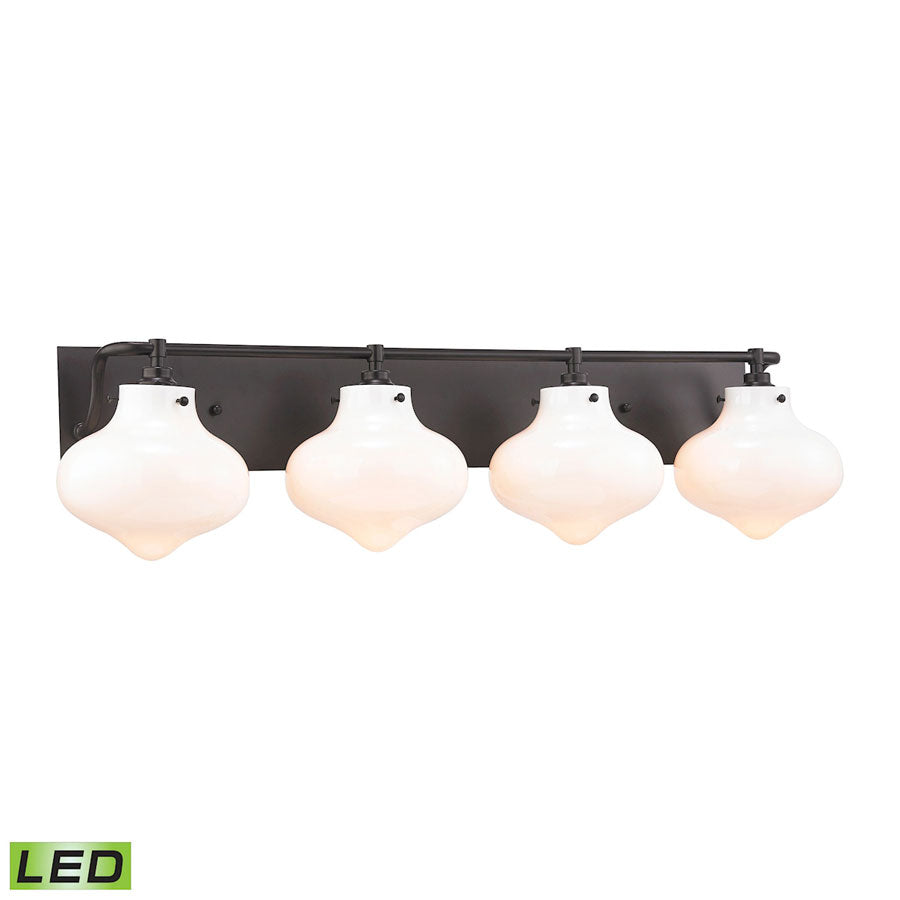 Kelsey 4 Light LED Vanity in Oil Rubbed Bronze