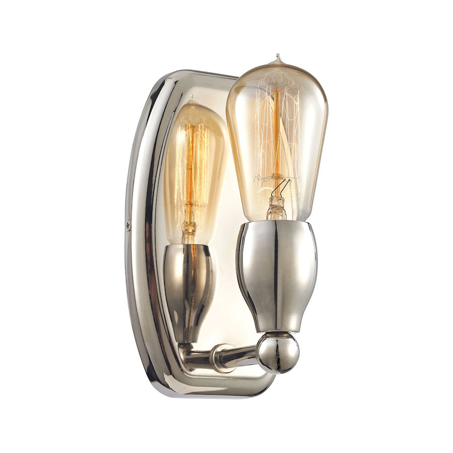 Vernon 1 Light Vanity in Polished Nickel