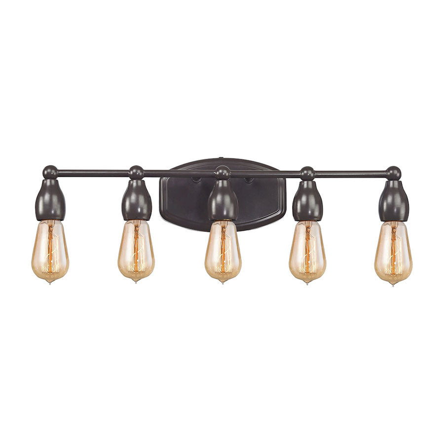 Vernon 5 Light Vanity in Oil Rubbed Bronze