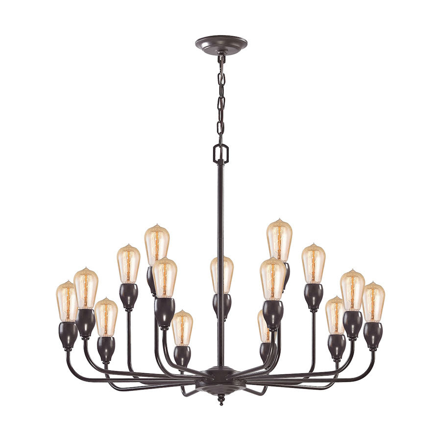 Vernon 15 Light Chandelier in Oil Rubbed Bronze