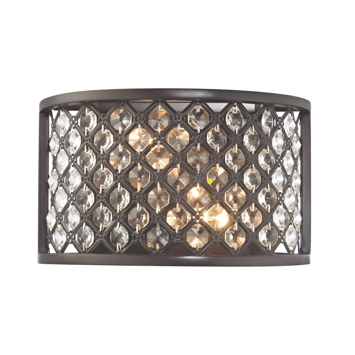 Genevieve 2 Light Wall Sconce in Oil Rubbed Bronze