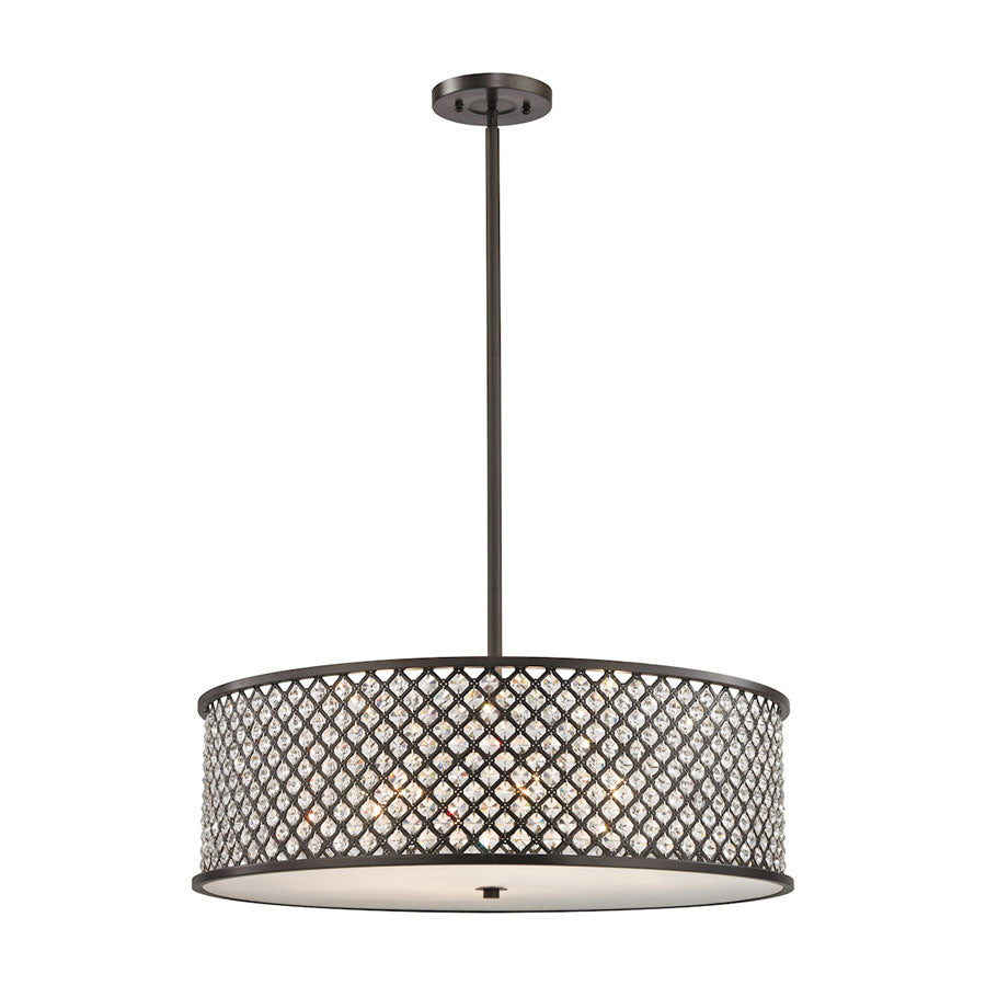 Genevieve 6 Light Chandelier in Oil Rubbed Bronze