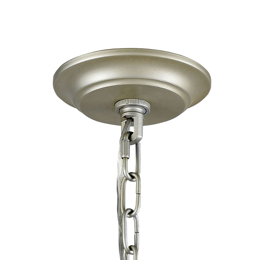 Mullica 6 Chandelier Aged Silver