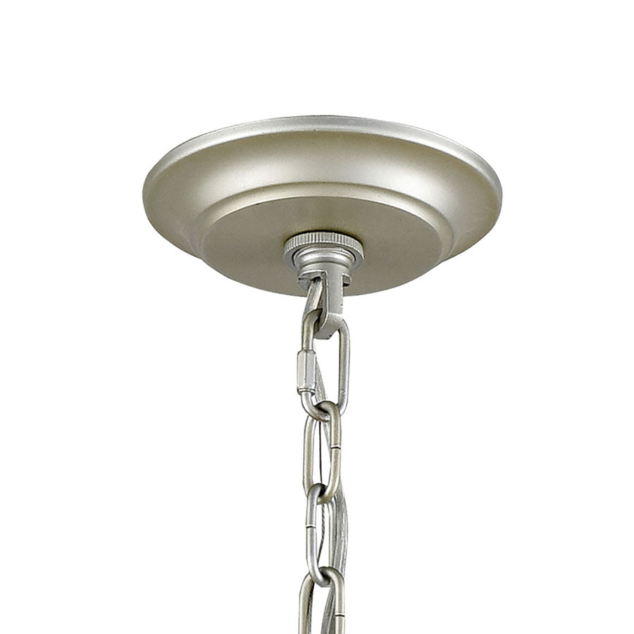 Mullica 8 Chandelier Aged Silver