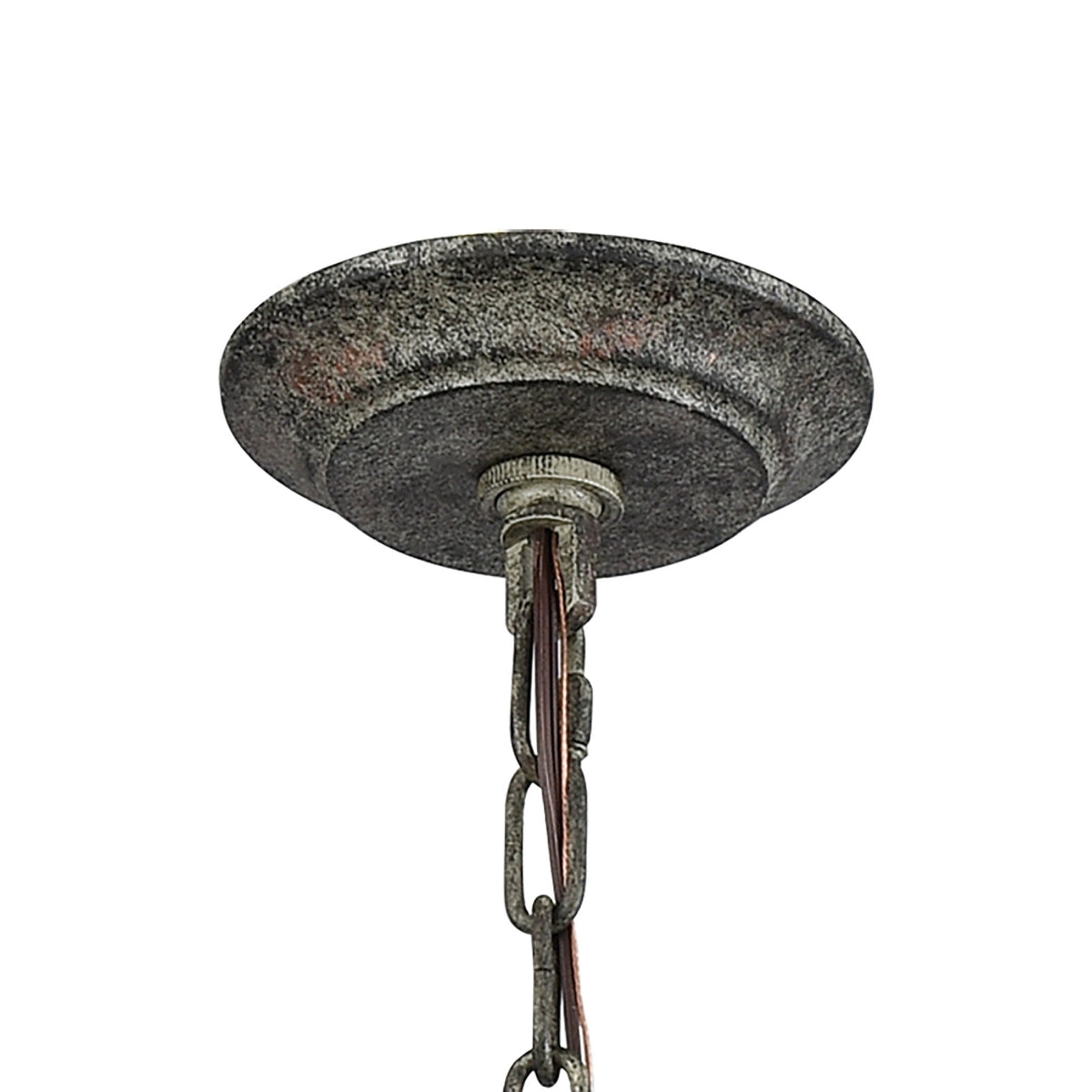 Summerton 5 Pendant Washed Gray/Malted Rust