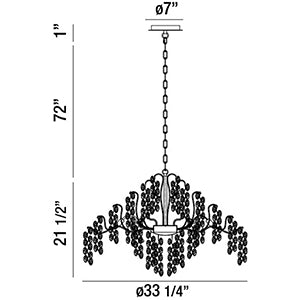 CAMPOBASSOSHARE 33" ROUND CHANDELIER