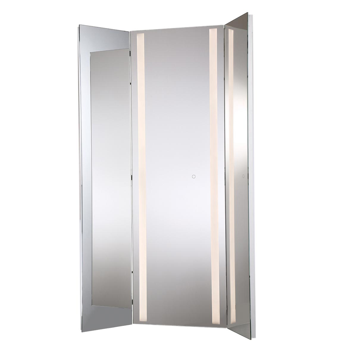Adjustable Back-Lit Tri-Fold LED Mirror