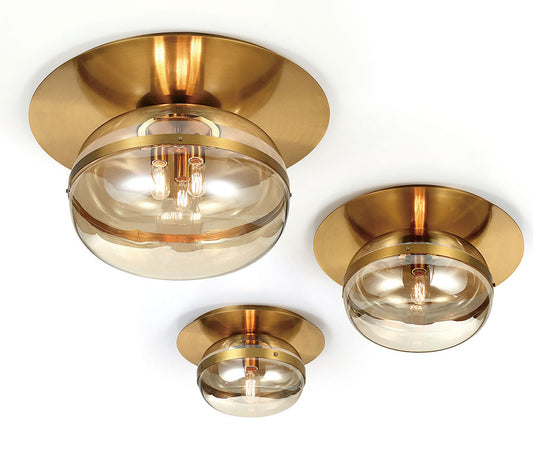 NOTTINGHAMSHARE LARGE 3-LIGHT FLUSHMOUNT