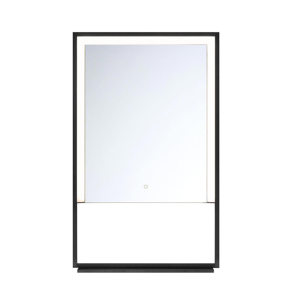 LED Mirror with Built-In Shelf
