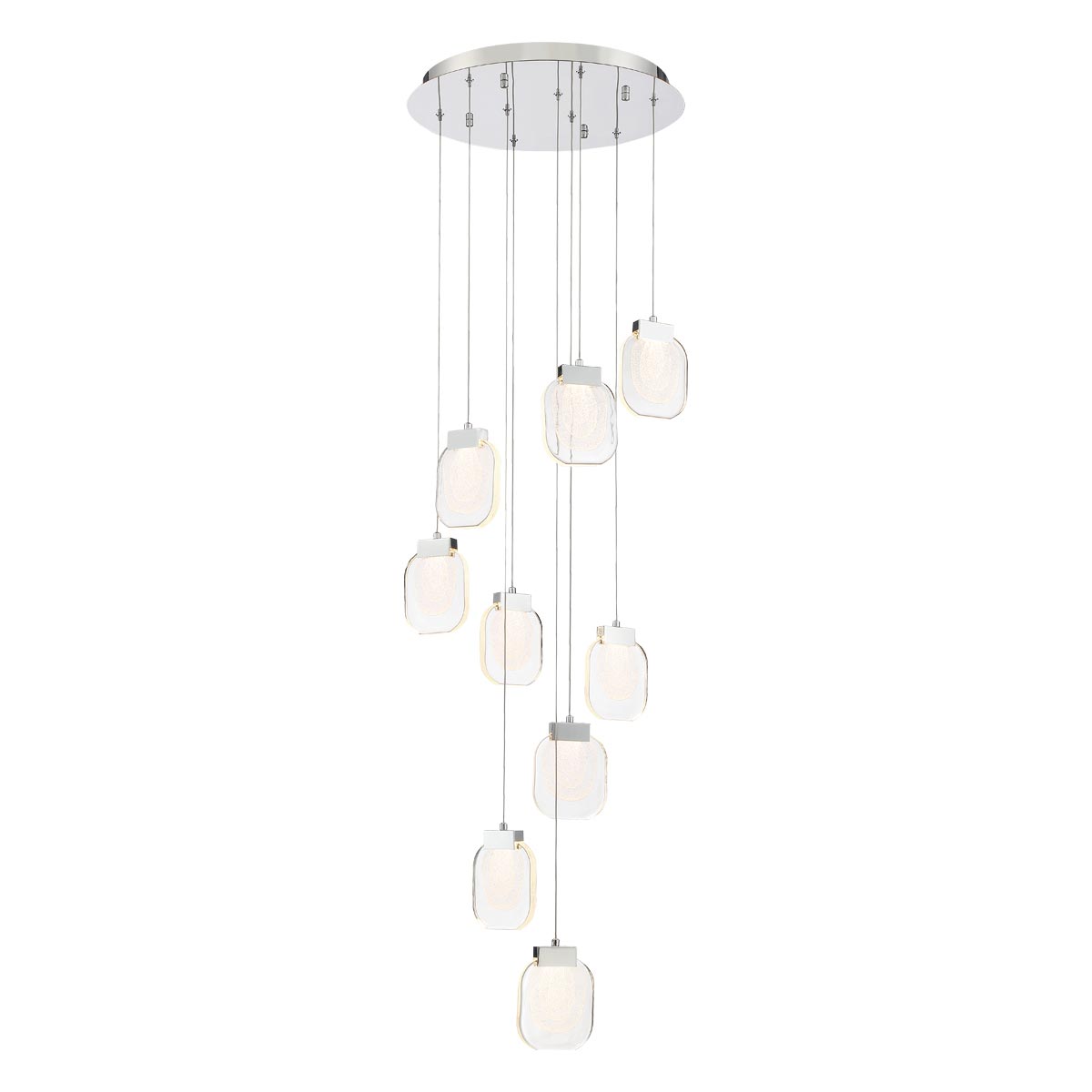 9 LIGHT LED CHANDELIER