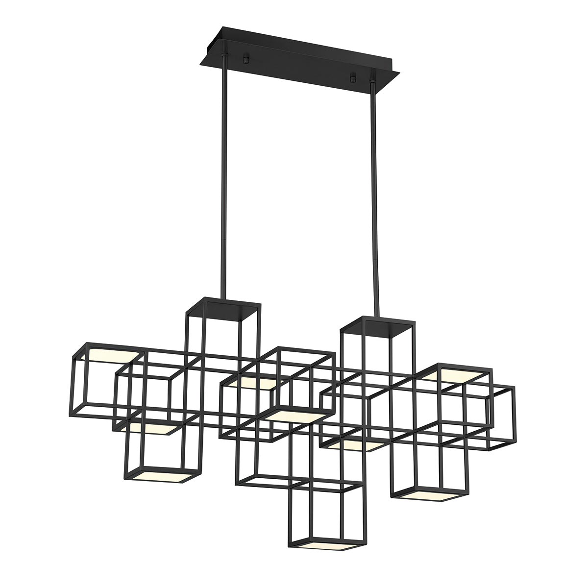 9 LIGHT LINEAR LED CHANDELIER
