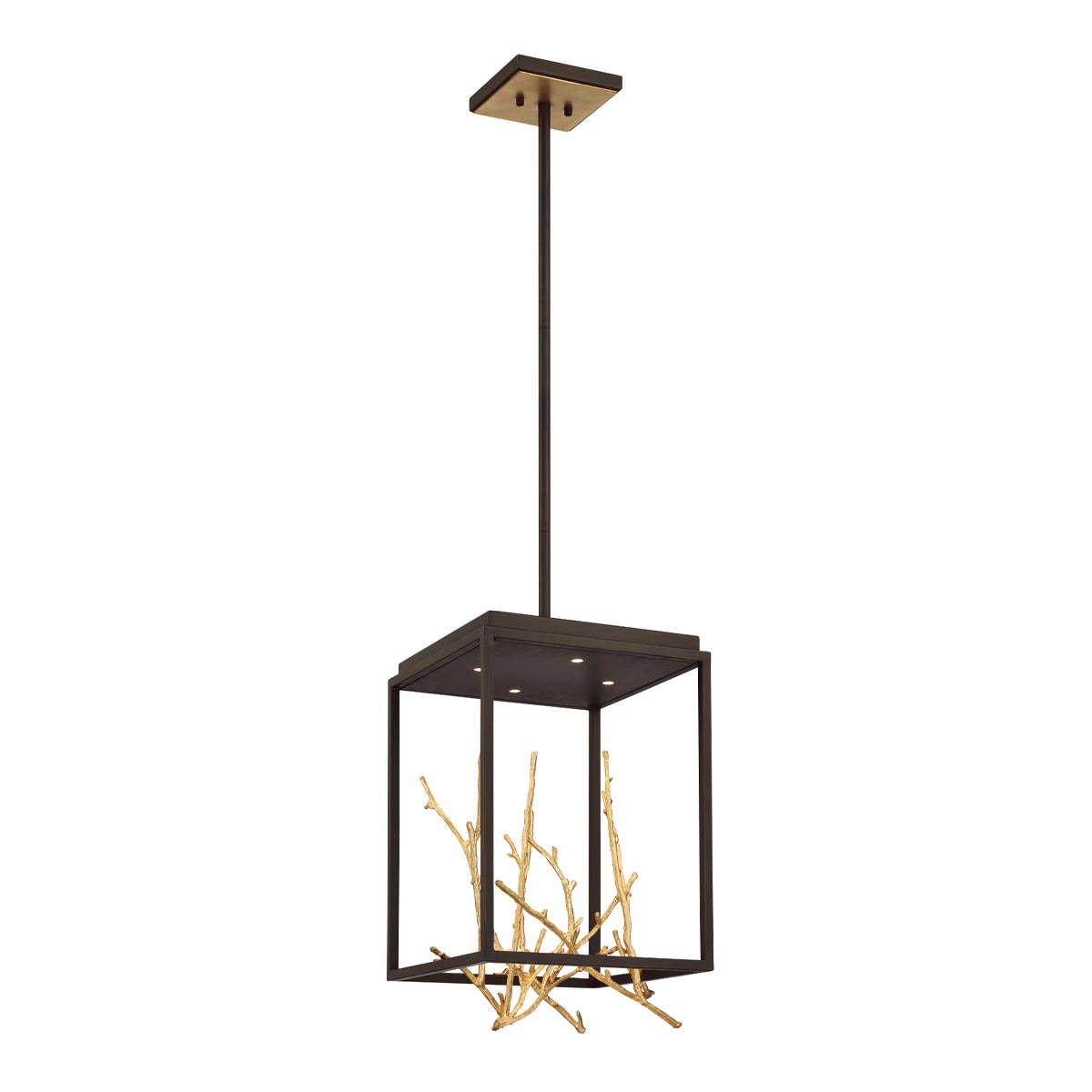 4LT SQUARE LED CHANDELIER