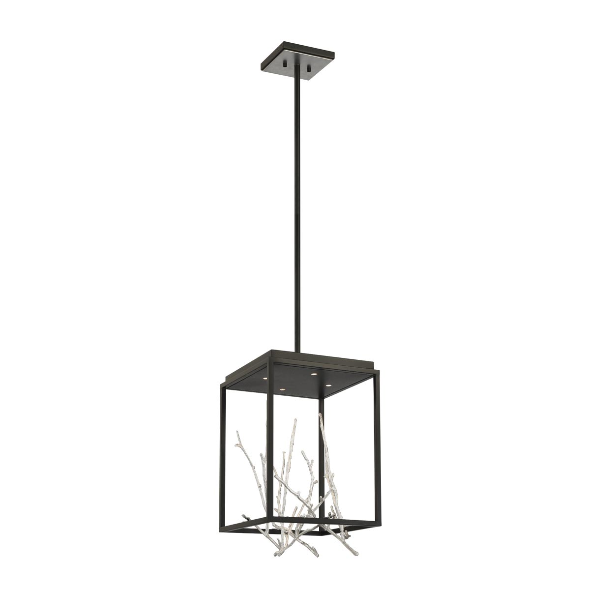 4LT SQUARE LED CHANDELIER