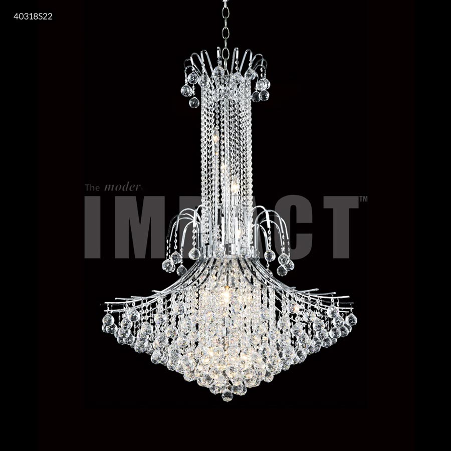 Cascade Entry Chandelier - SPECTRA CRYSTAL by Swarovski -Clear