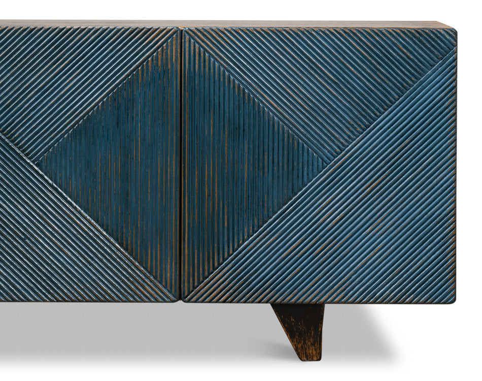 Low Wall Console For Tv Blue
