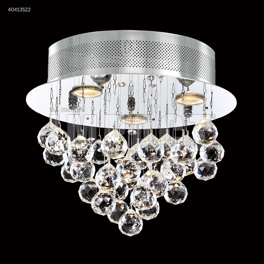 Crystal Rain Flush Mount - IMPERIAL Crystal (Clear)