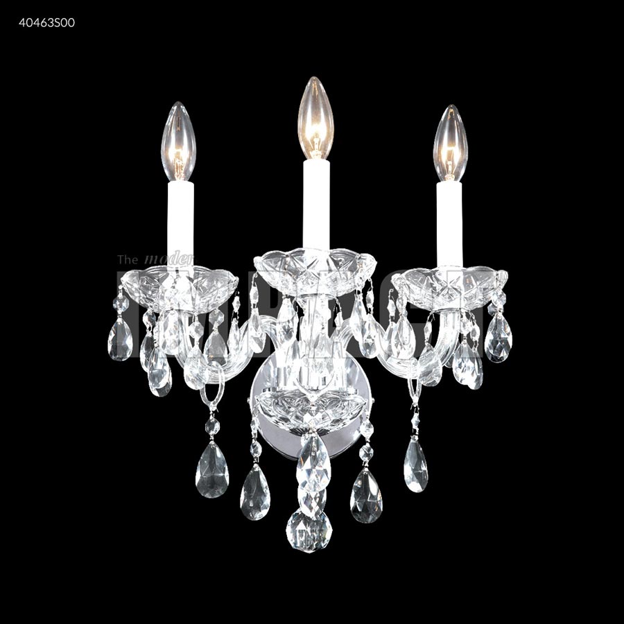 Palace Ice 3 Arm Wall Sconce - Swarovski crystals (Clear)