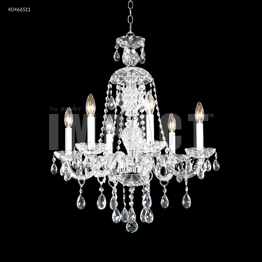Palace Ice 6 Arm Chandelier - SPECTRA CRYSTAL by Swarovski -Clear