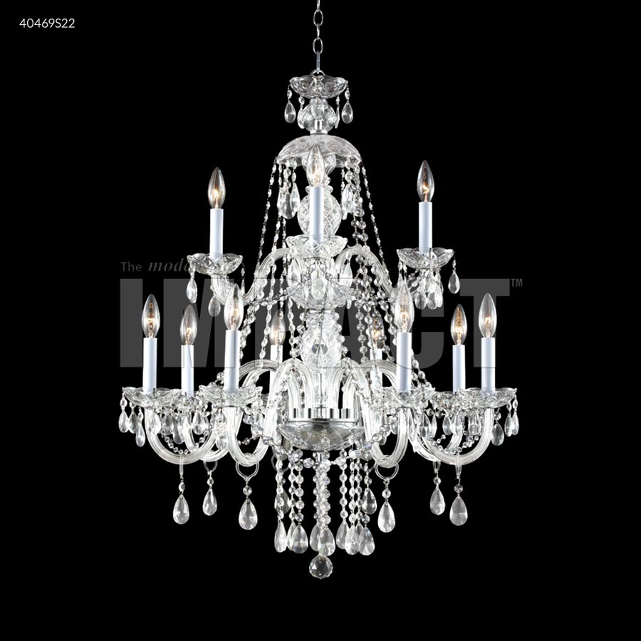 Palace Ice 12 Arm Chandelier - IMPERIAL Crystal (Clear)