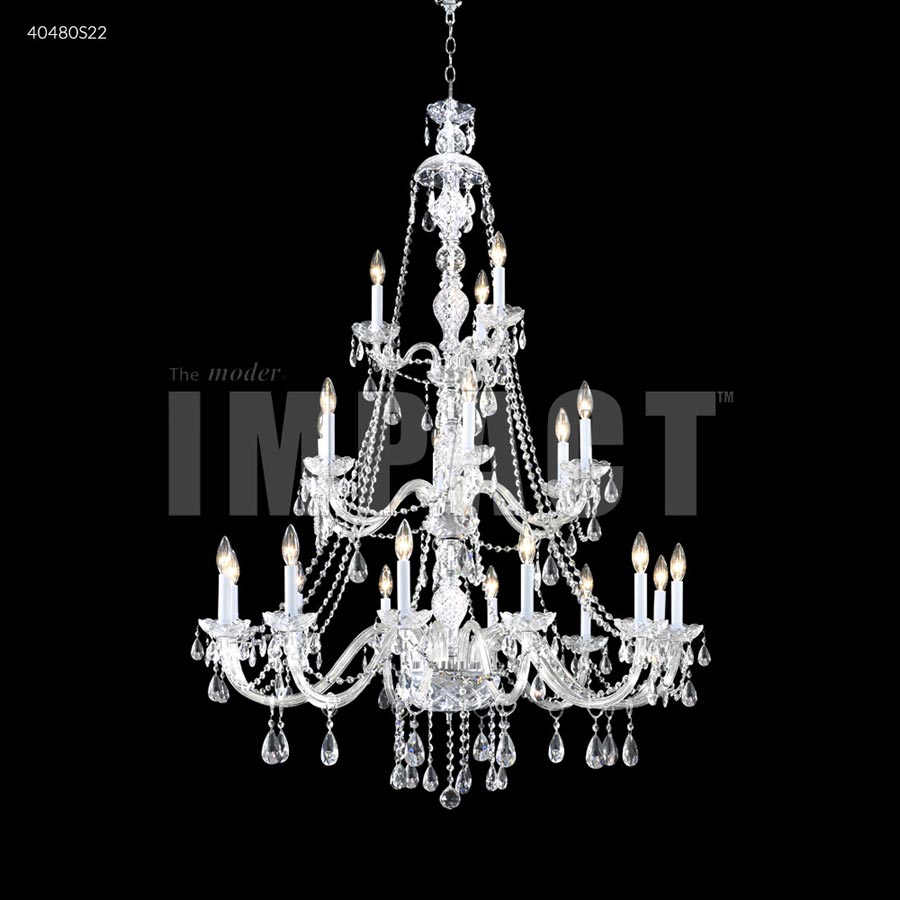 Palace Ice 21 Arm Chandelier - IMPERIAL Crystal (Clear)