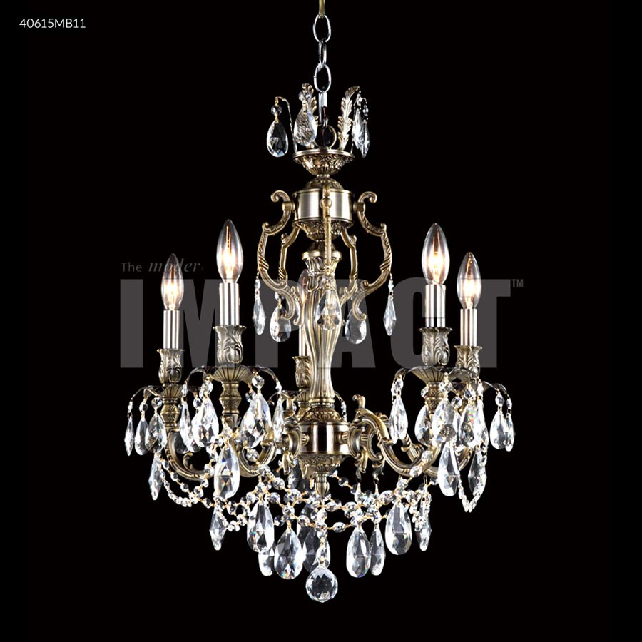 Brindisi 5 Arm Chandelier - SPECTRA CRYSTAL by Swarovski -Clear