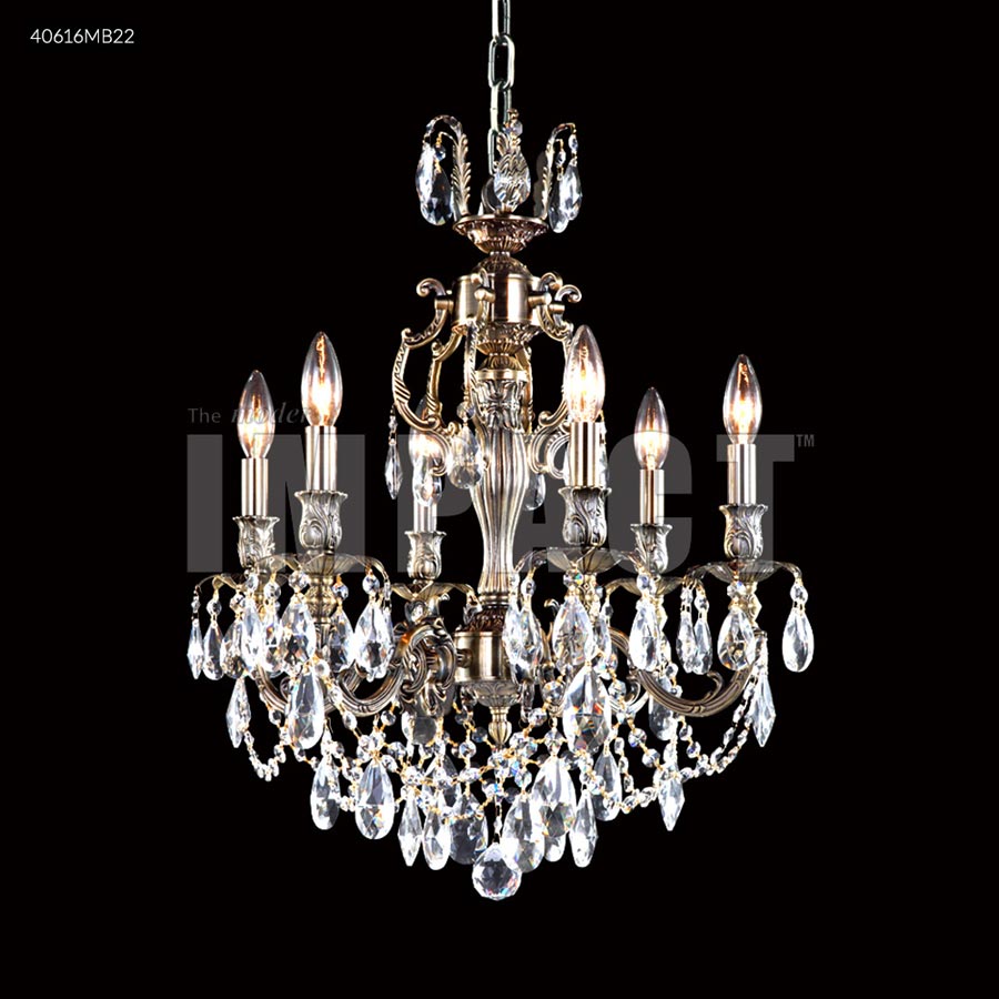 Brindisi 6 Arm Chandelier - IMPERIAL Crystal (Clear)