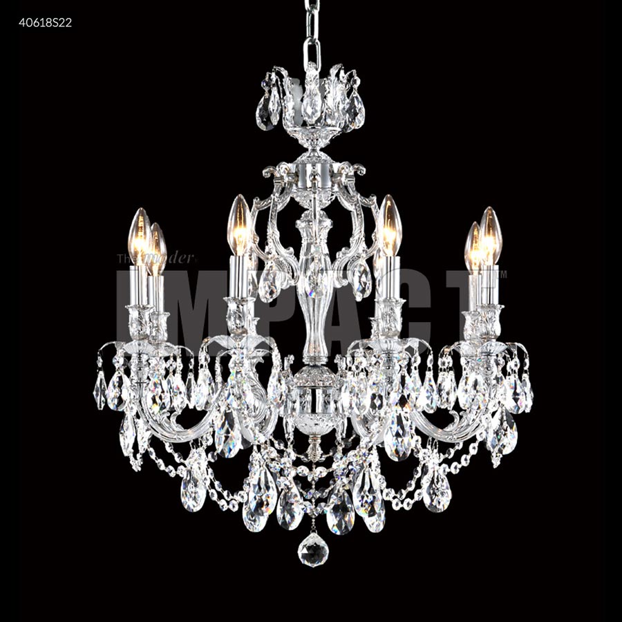 Brindisi 8 Arm Chandelier - SPECTRA CRYSTAL by Swarovski -Clear