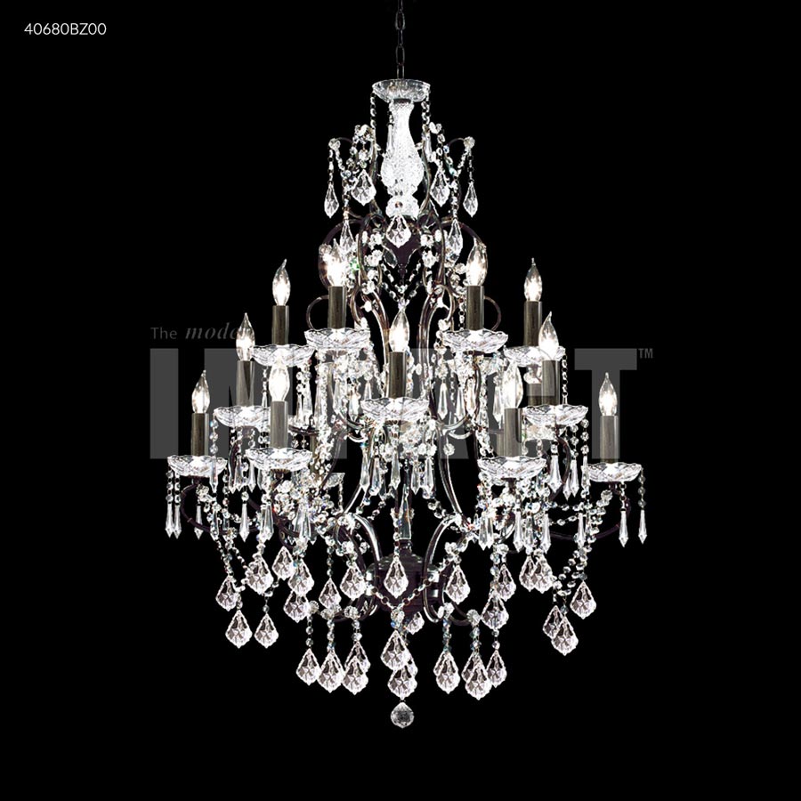 Charleston 18 Arm Chandelier - Swarovski crystals (Clear)