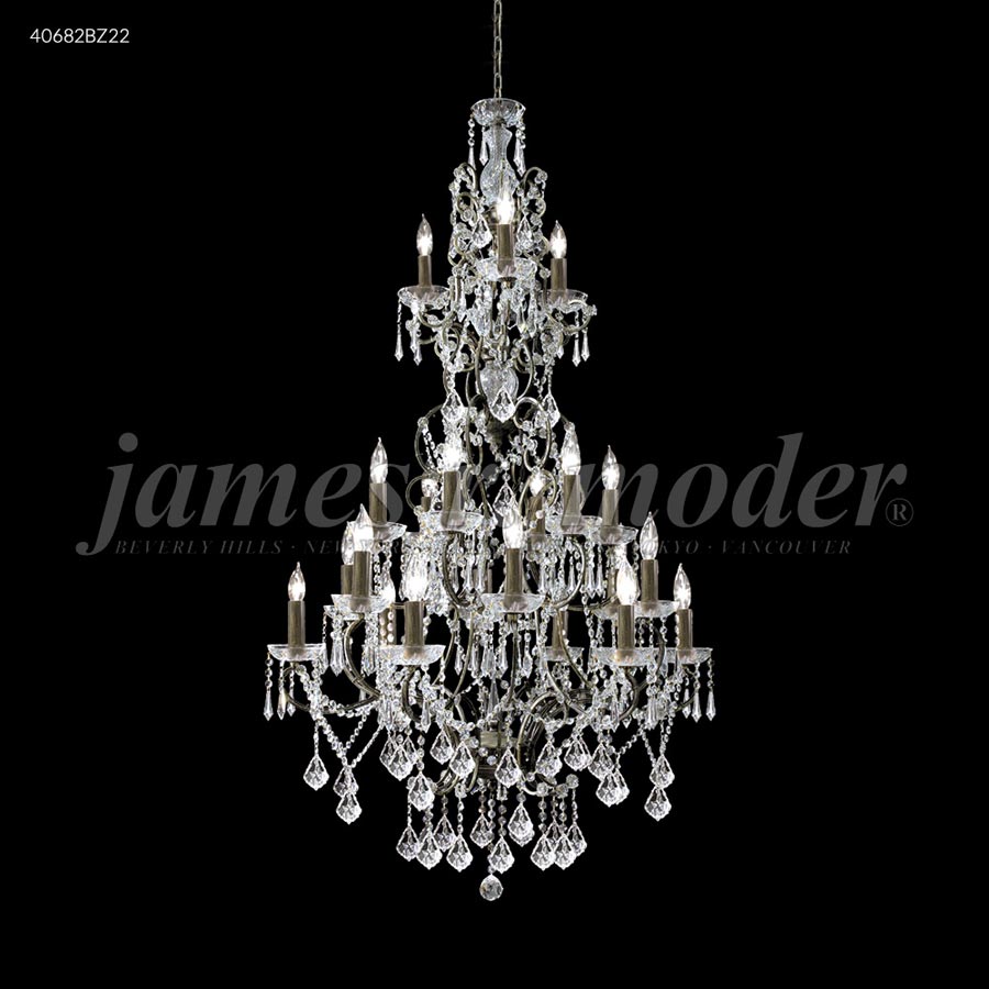 Charleston 21 Arm Entry Chandelier - IMPERIAL Crystal (Clear)