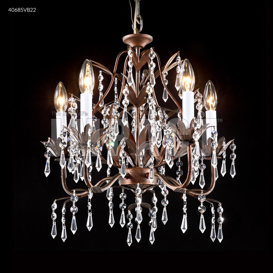 5 Arm Mini Crystal Chandelier - IMPERIAL Crystal (Clear)