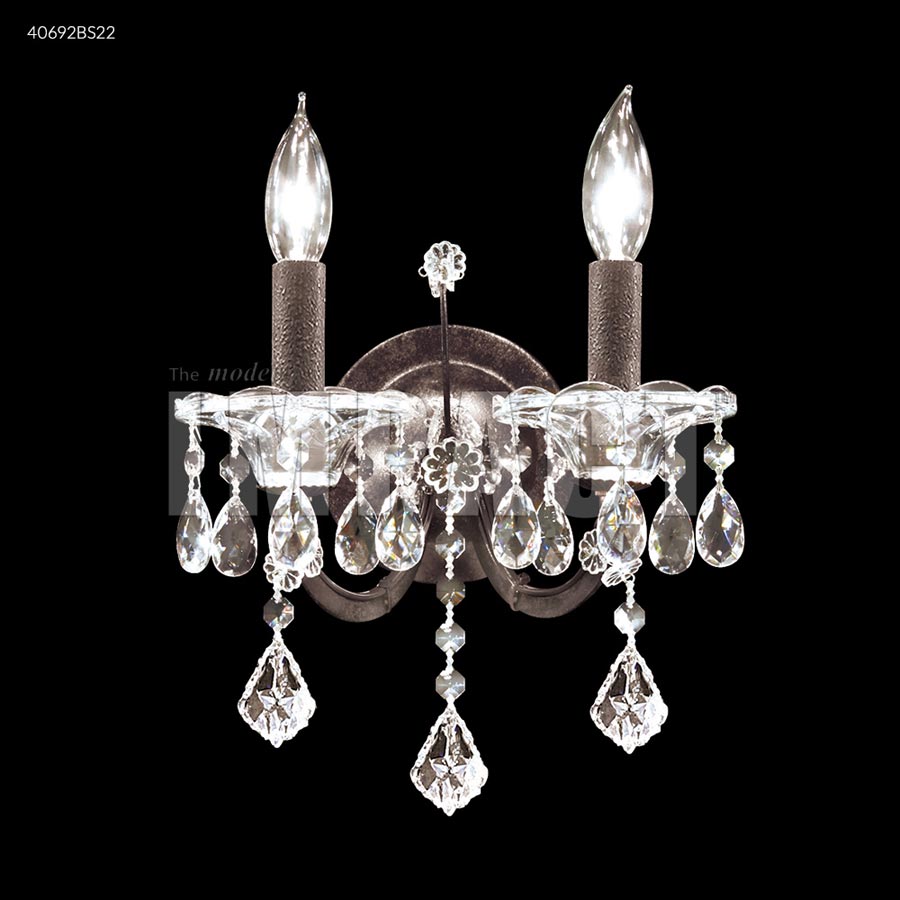 Cosenza 2 Arm Wall Sconce - IMPERIAL Crystal (Clear)