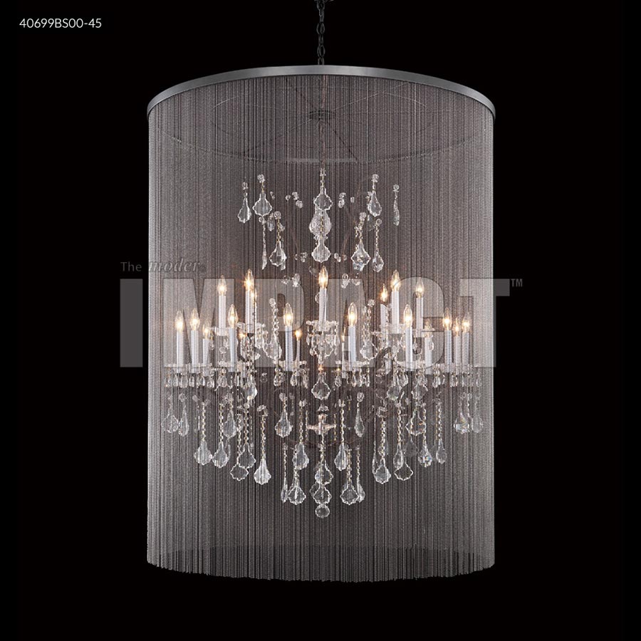 Cosenza 24 Arm Chand w/Veil (SB) - Swarovski crystals (Clear)