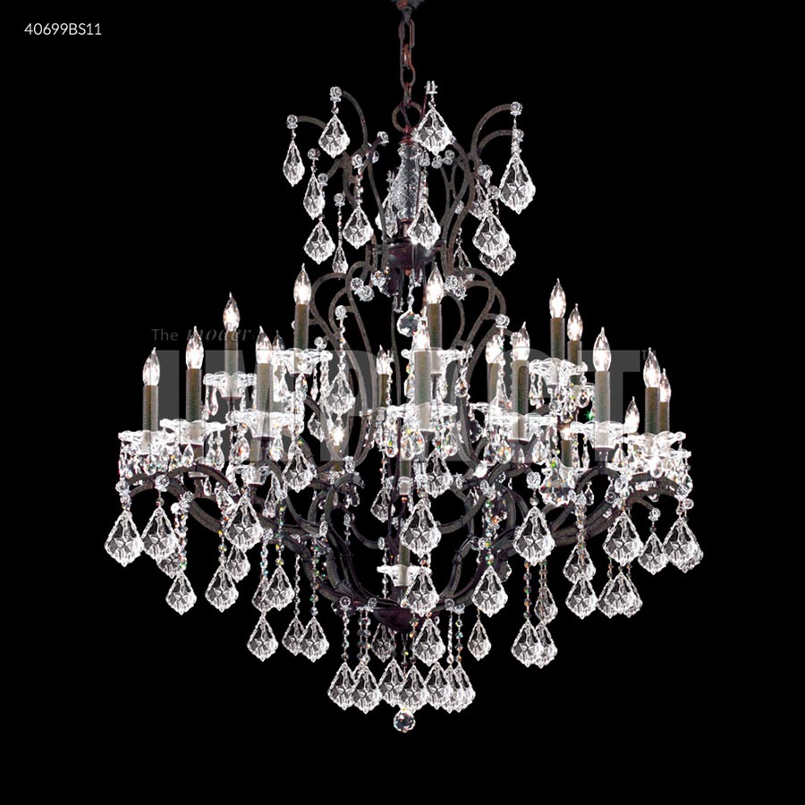 Cosenza 24 Arm Chand w/o Veil (SB) - SPECTRA CRYSTAL by Swarovski -Clear