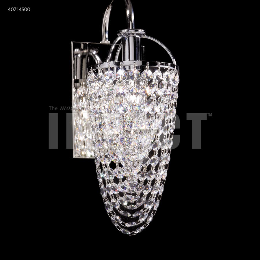 Contemporary Wall Sconce Basket - Swarovski crystals (Clear)