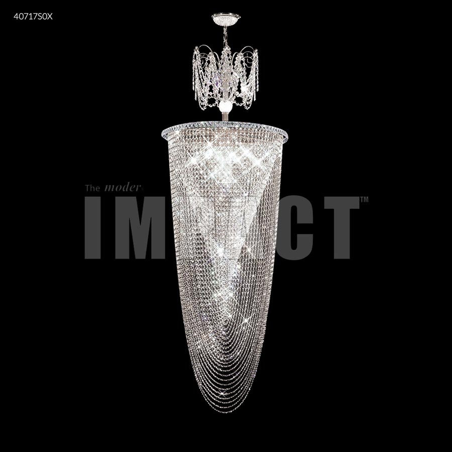 Contemporary Entry Chandelier - Swarovski Clear Traditional Trim