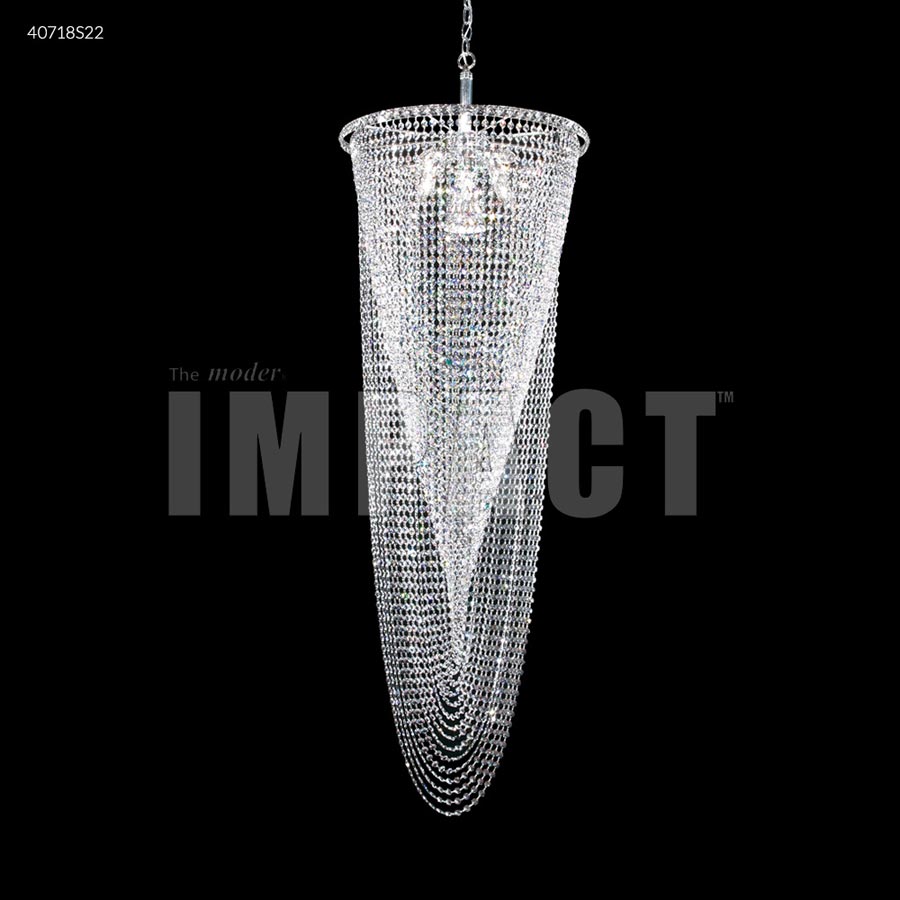 Contemporary Entry Chandelier - Swarovski Clear Traditional Trim