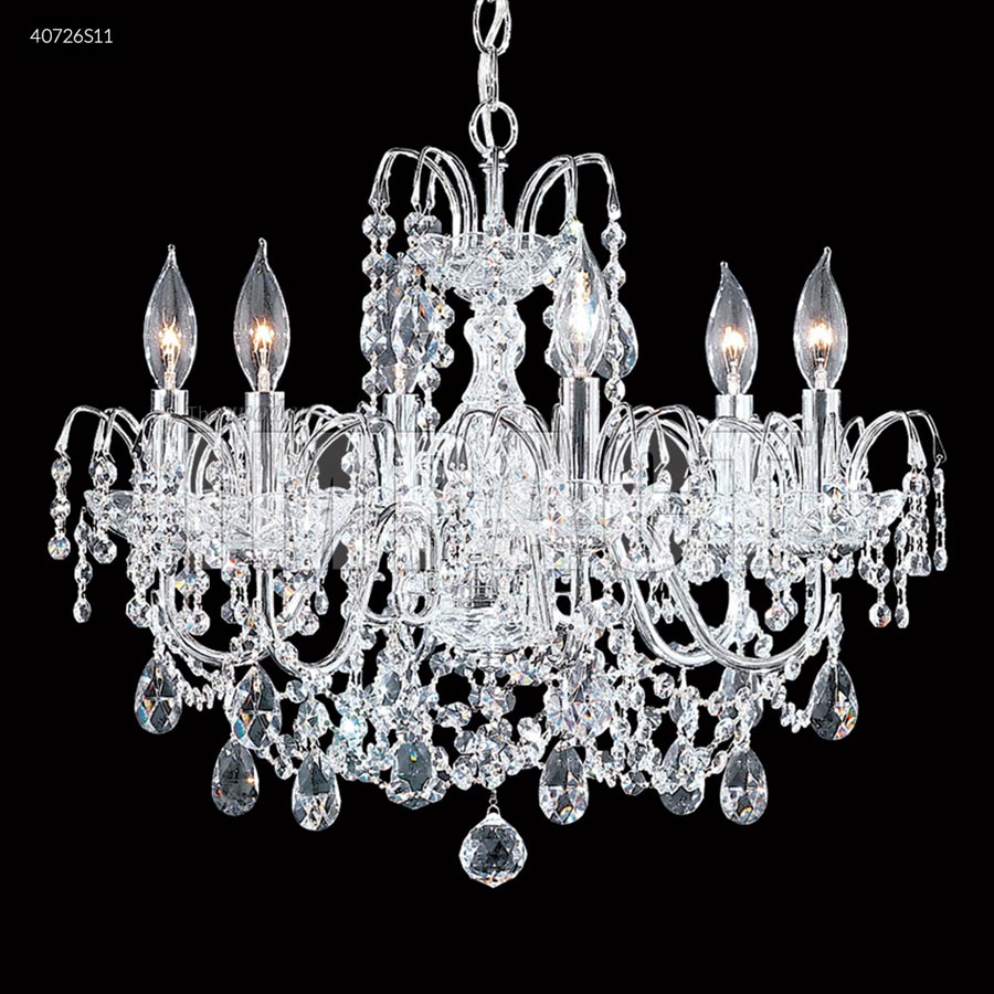 Regalia 6 Arm Chandelier - SPECTRA CRYSTAL by Swarovski -Clear