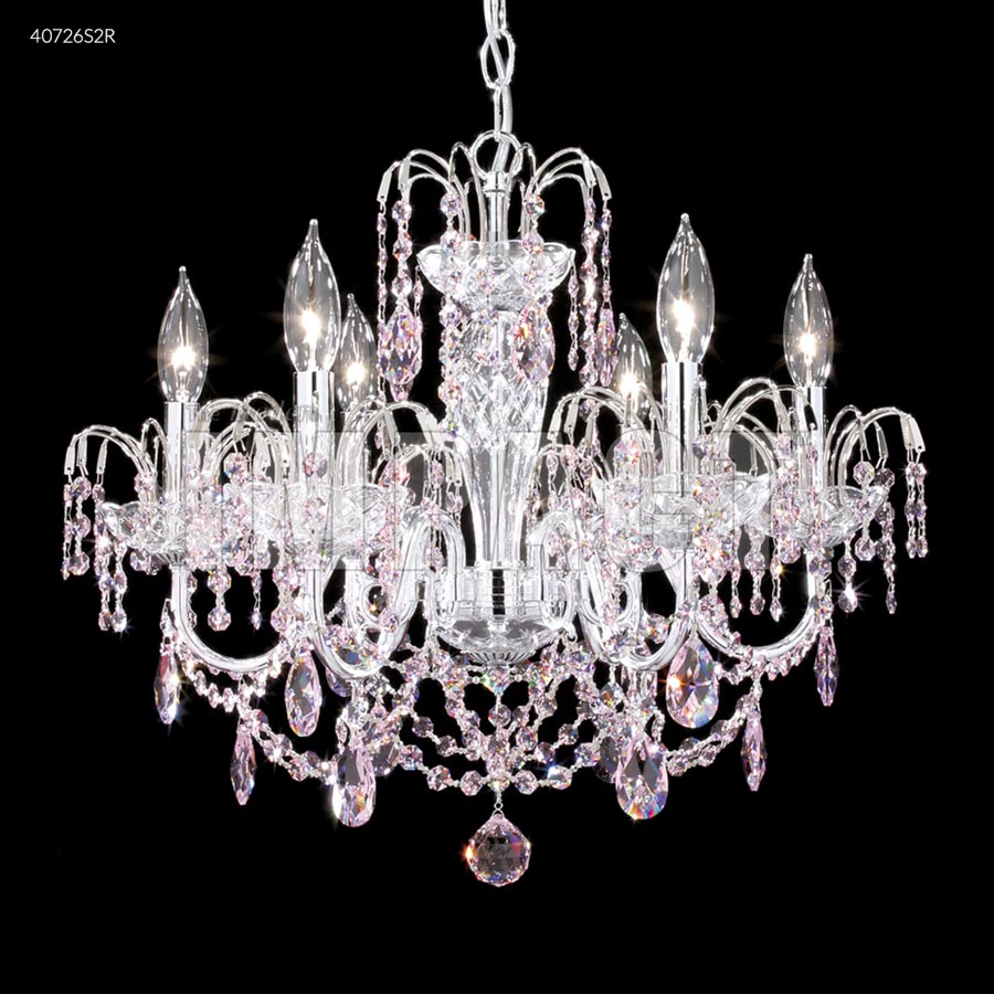 Regalia 6 Arm Chandelier - IMPERIAL Crystal (Rosa)
