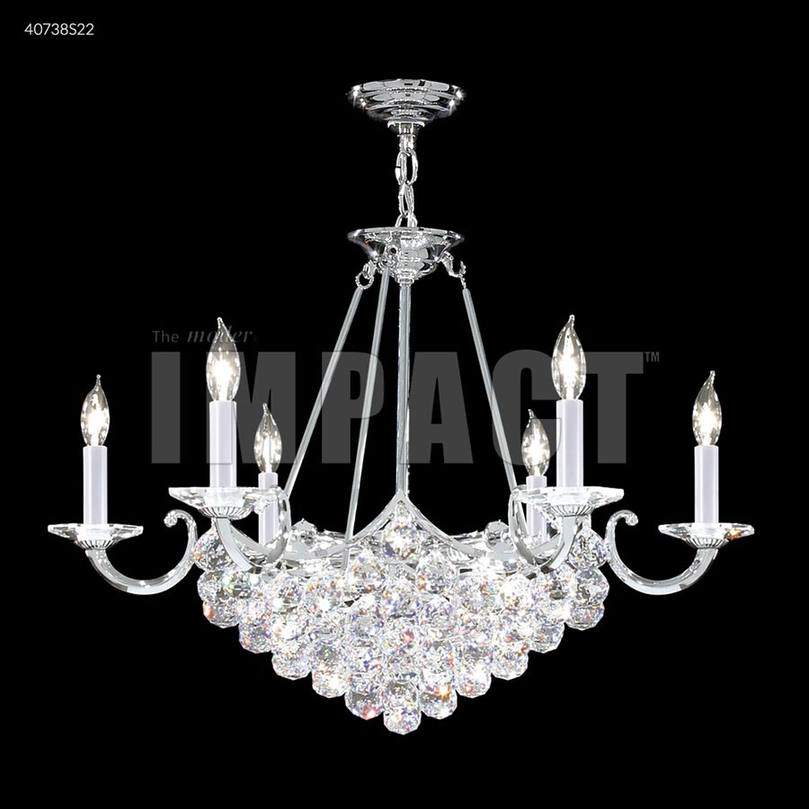 Cascade 6 Arm Chandelier - IMPERIAL Crystal (Clear)