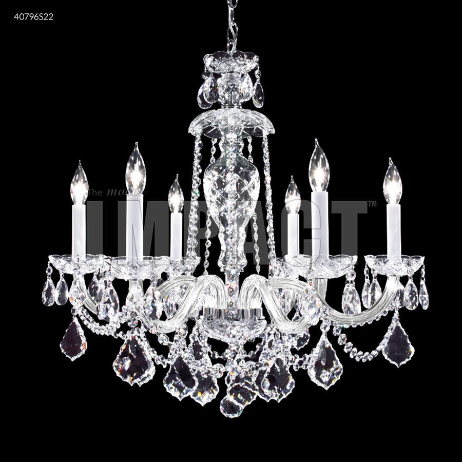 Palace Ice 6 Arm Chandelier - IMPERIAL Crystal (Clear)