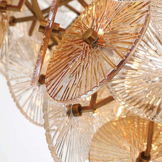 5-TIERS 27-LIGHT 45IN GRAND CHANDELIER