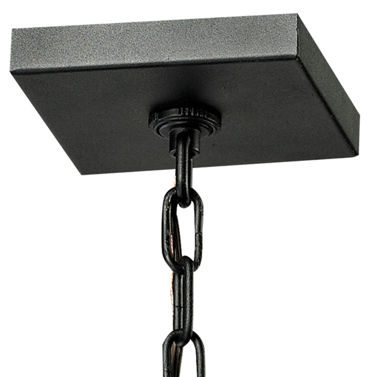 Meditterano Collection 1 light outdoor pendant in Textured Matte Black