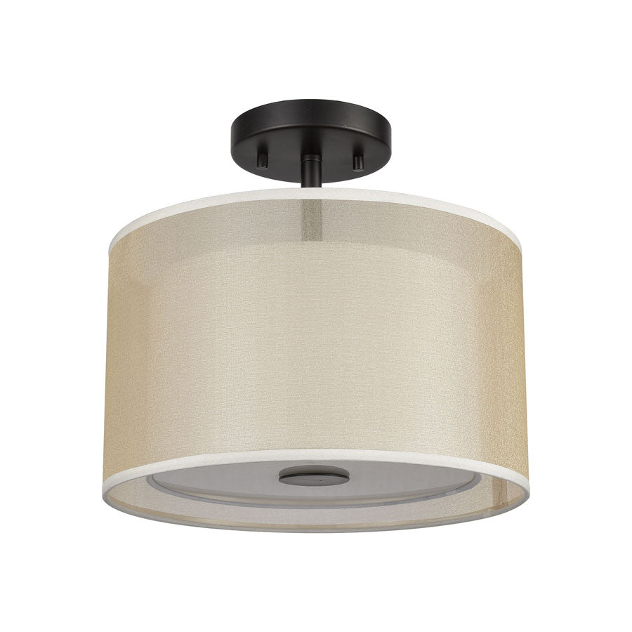 Ashland 2 Semi Flush Matte Black