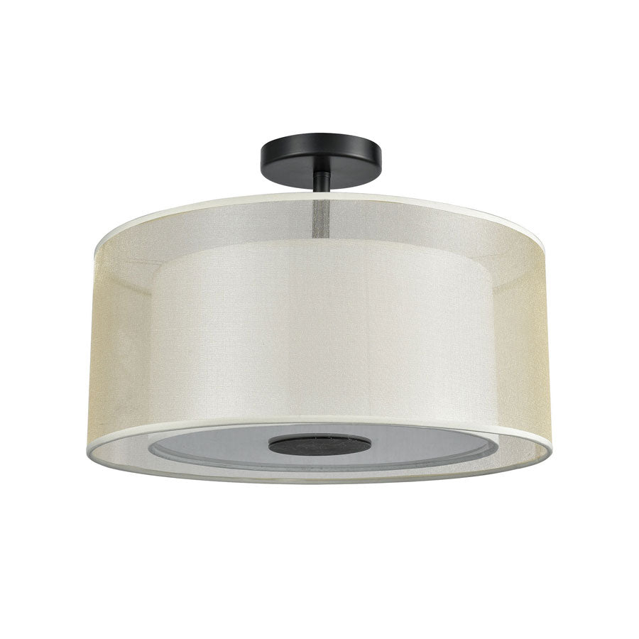 Ashland 2 Semi Flush Matte Black