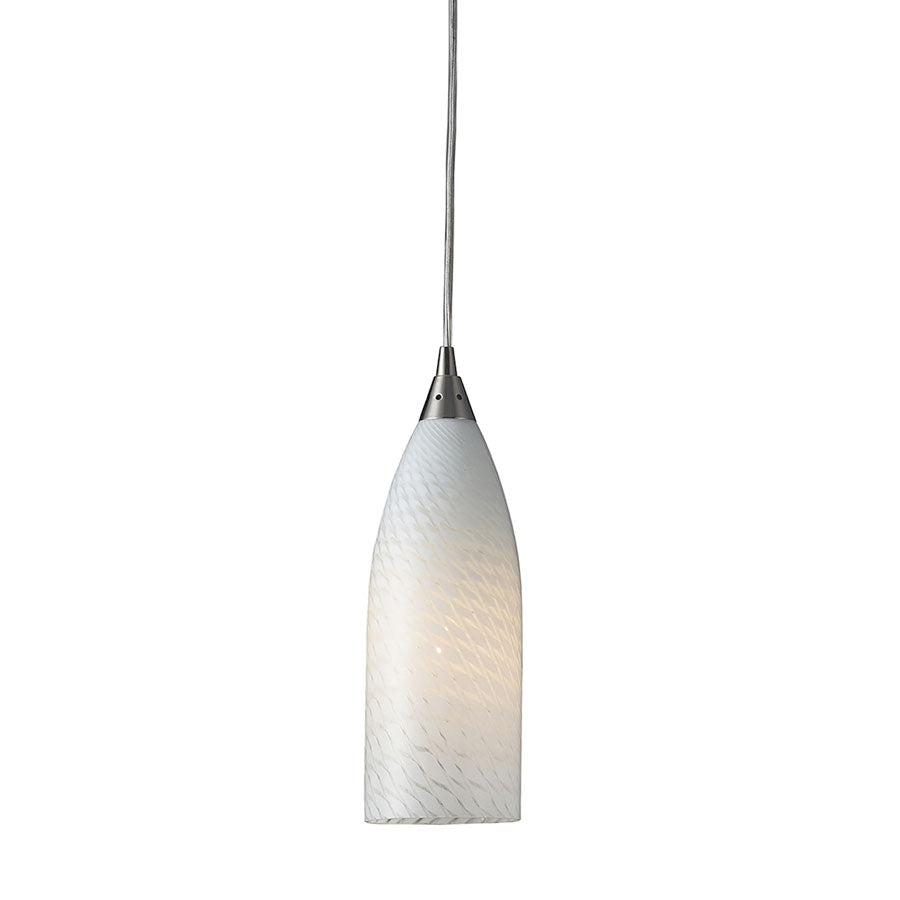 Cilindro Collection White Swirl in Sat Nick.