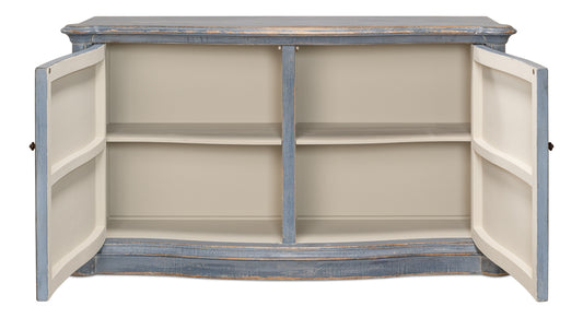 Columns Bowfront Sideboard Blue