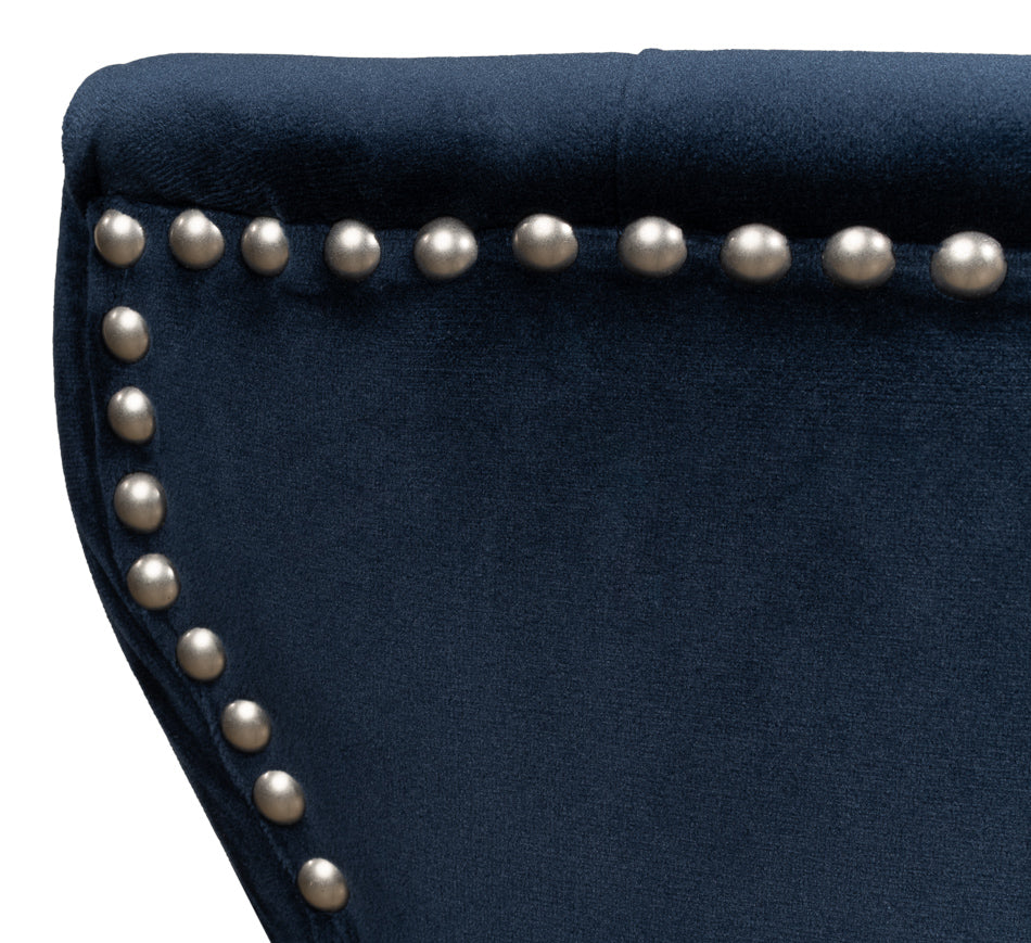Sophie Side Chair Blue Velvet