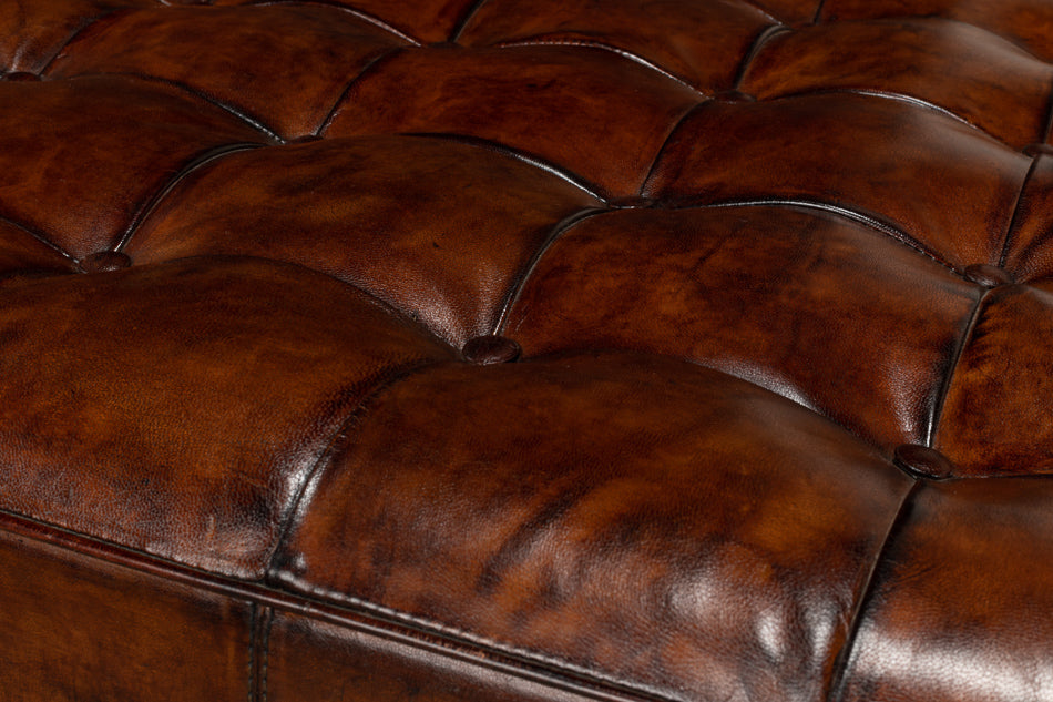 Vintage Tufted Ottoman