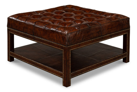 Vintage Tufted Ottoman