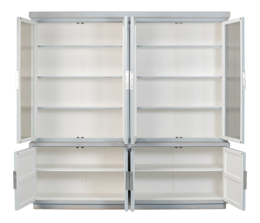 Maldives 4 Door Bookcase Eros Blue